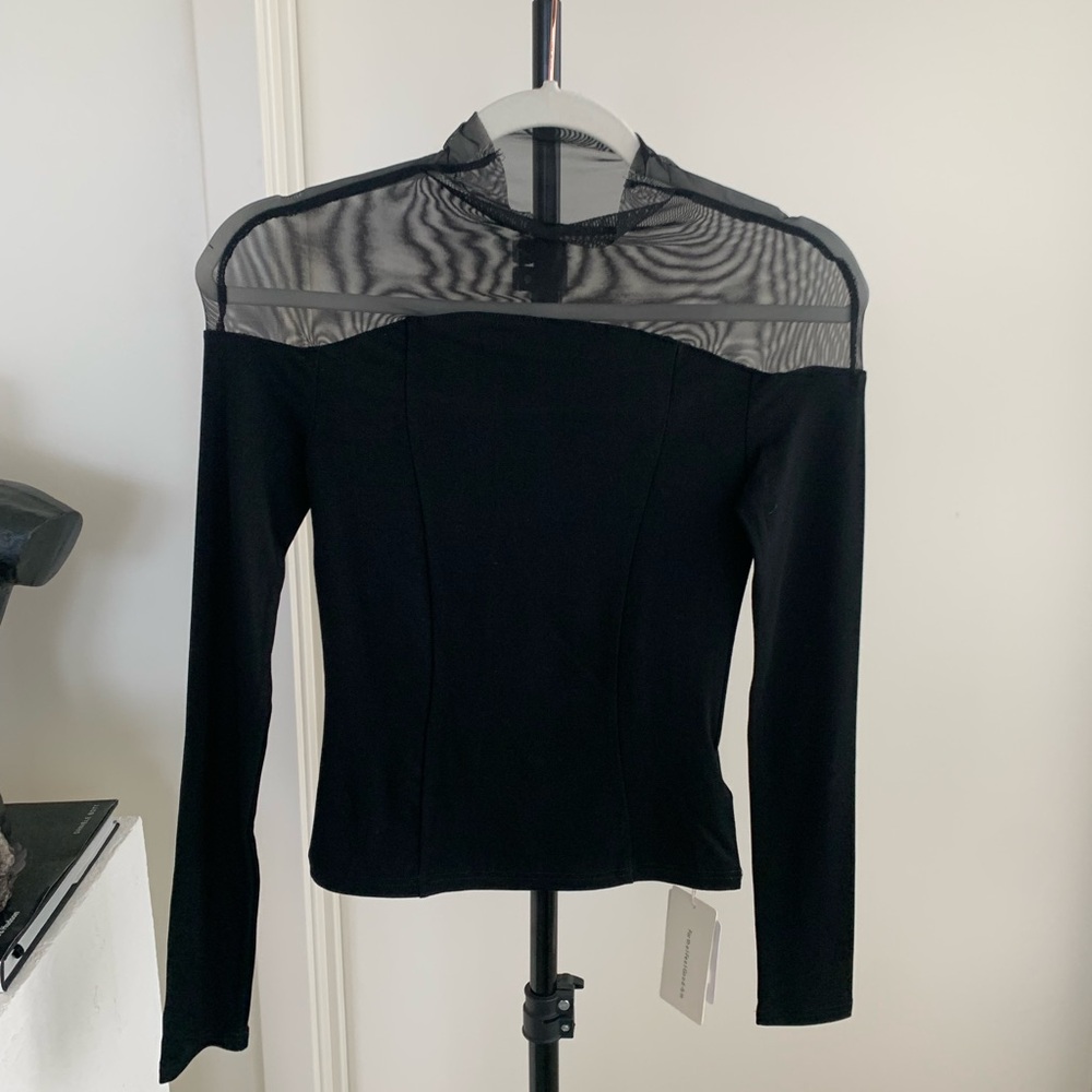 NWT Black Long Sleeve Top